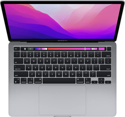 (Refurbished)Apple 2022 MacBook Pro with Apple M2 Chip (13-inch, 16GB RAM, 512GB SSD Storage) (QWERTY English) Space Gray (Renewed)