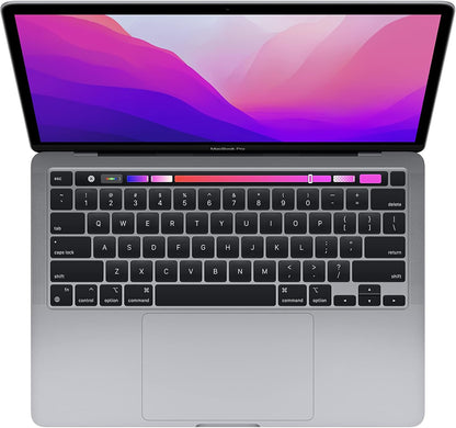 （Refurbished）Apple 2022 MacBook Pro with Apple M2 Chip (13-inch, 16GB RAM, 512GB SSD Storage) (QWERTY English) Space Gray (Renewed)