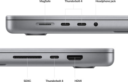 （Refurbished）Apple 2023 MacBook Pro with M2 Pro Chip, 16.2-inch, 16GB, 512GB SSD Storage (QWERTY English) Space Gray (Renewed)